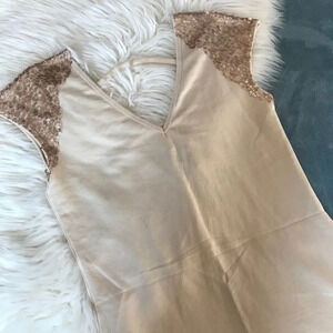 others follow sequin pale shift dress.